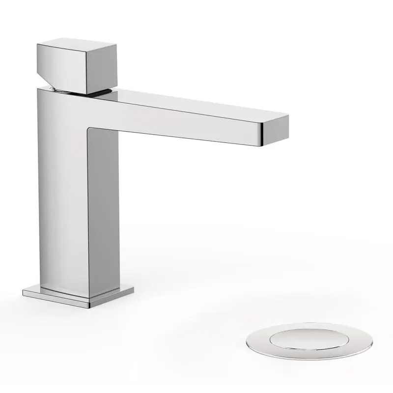 Monomando lavabo tres exclusive slim volante 160 mm desagÜe automatico 20210302d - Griferia Slim-Tres