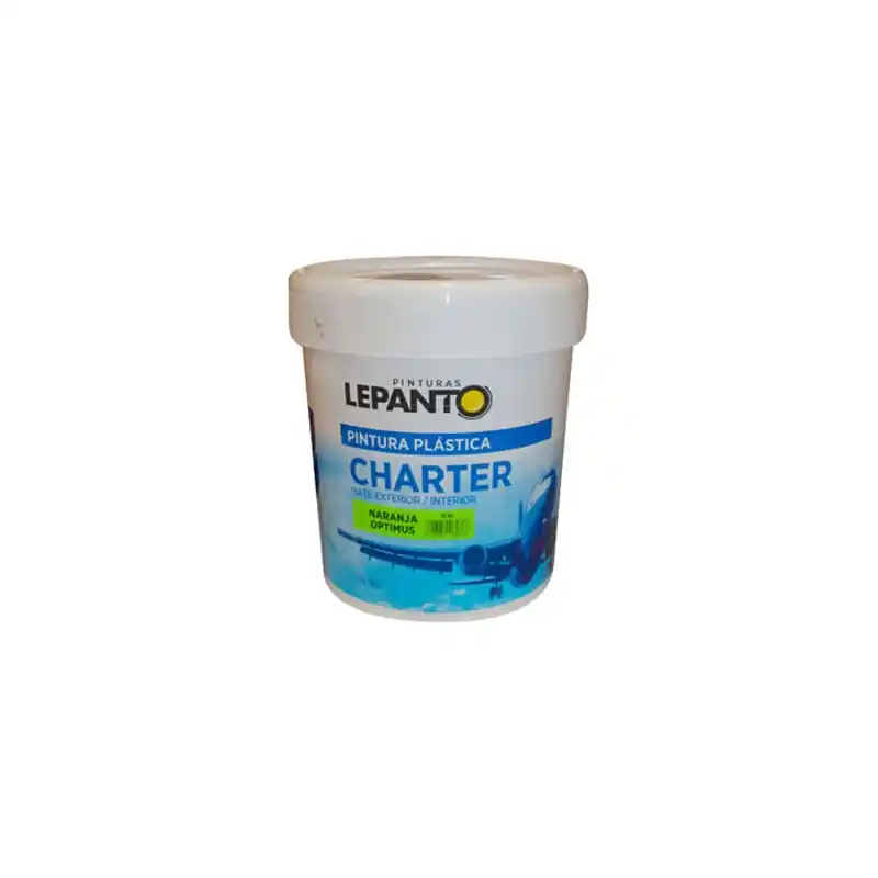 Pintura plastica lepanto 15 l interior-exterior naranja optimus
