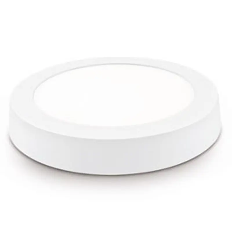 Downlight led matel18w superficie redondo blanco luz fria 6400k 1800lm ø230 mm