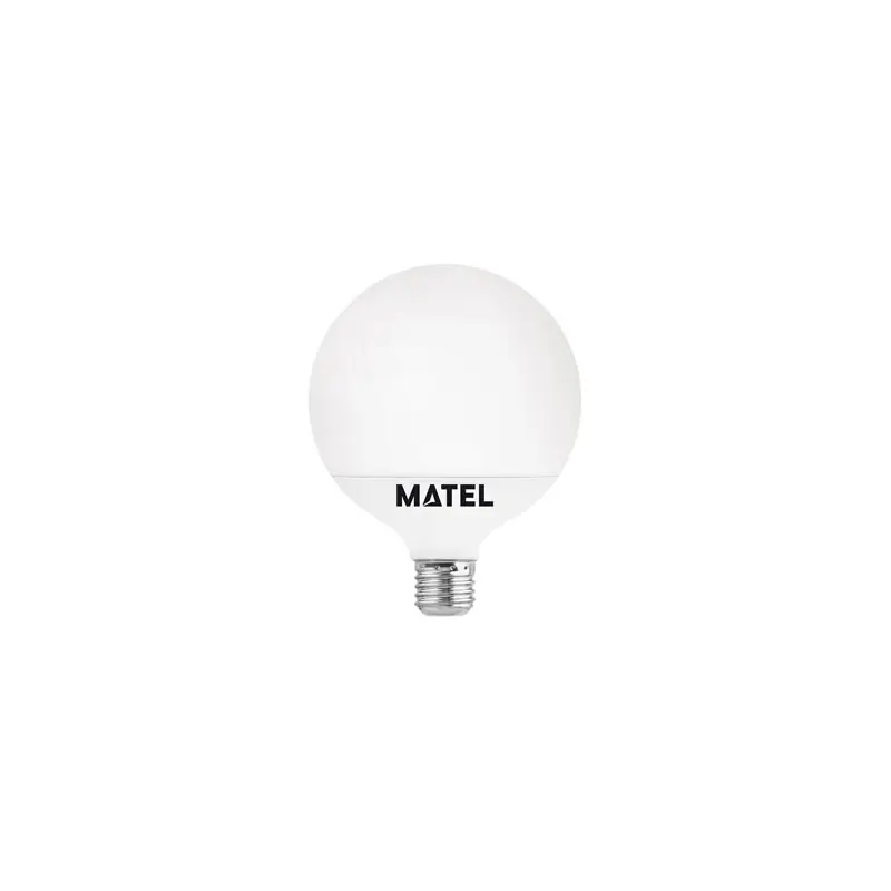 Bombilla led globo e-27 g95 15w luz fria matel