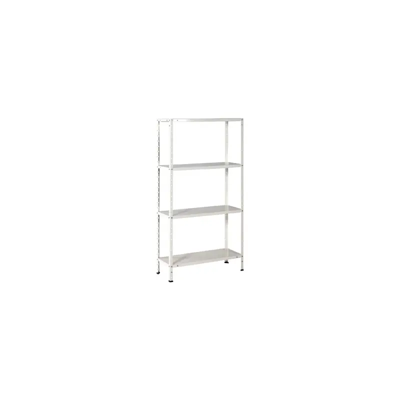 Estanteria metalica ironside 4 estantes blanca 150 x 75 x30 cm - Estanter?as met?licas