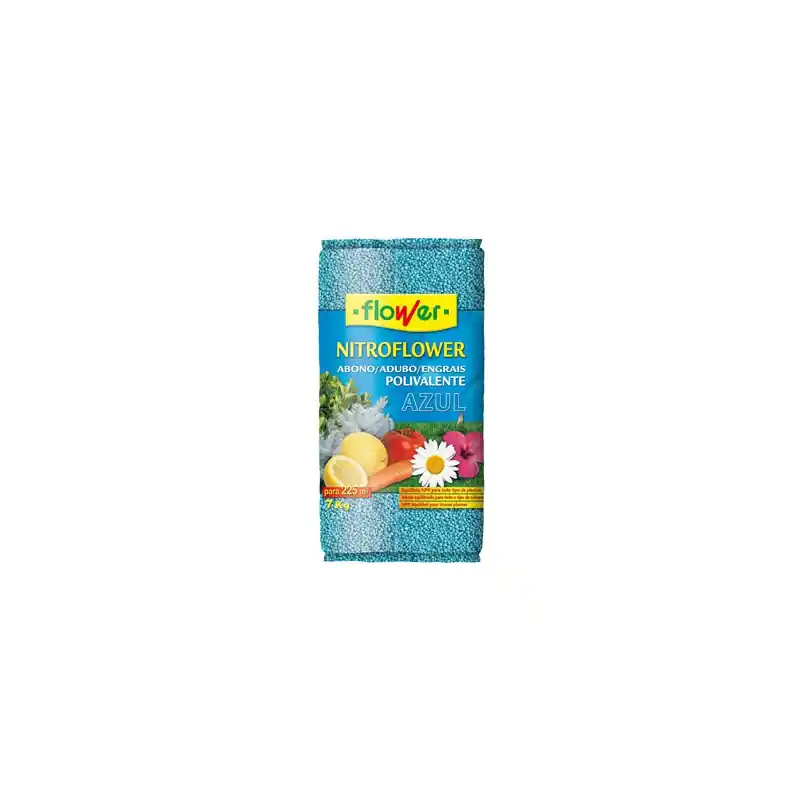 Abono polivalente nitroflower azul 7 kg