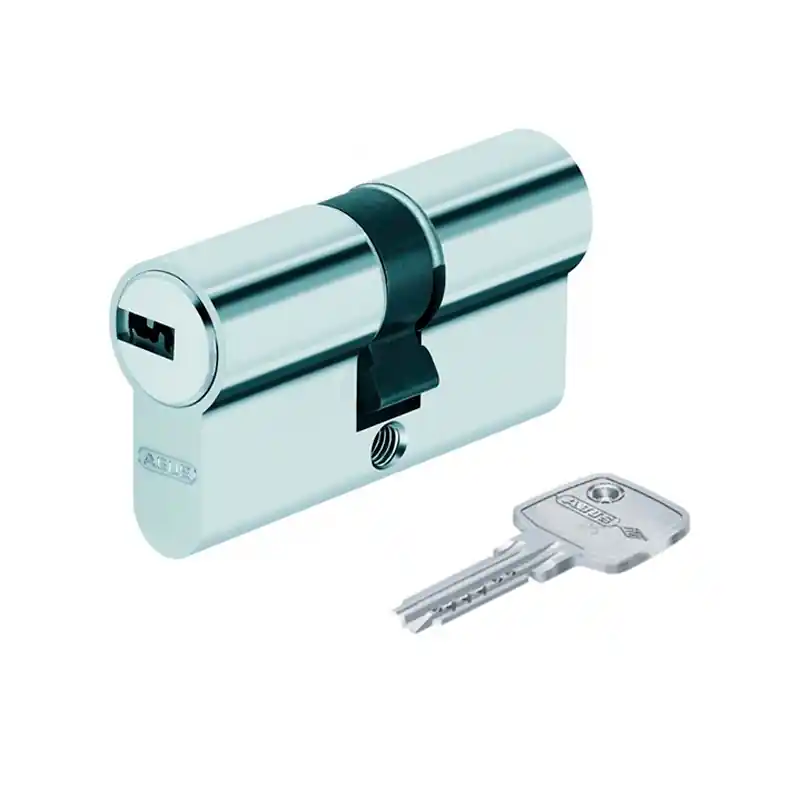 Cilindro de seguridad abus d6 30-30mm leva corta niquel