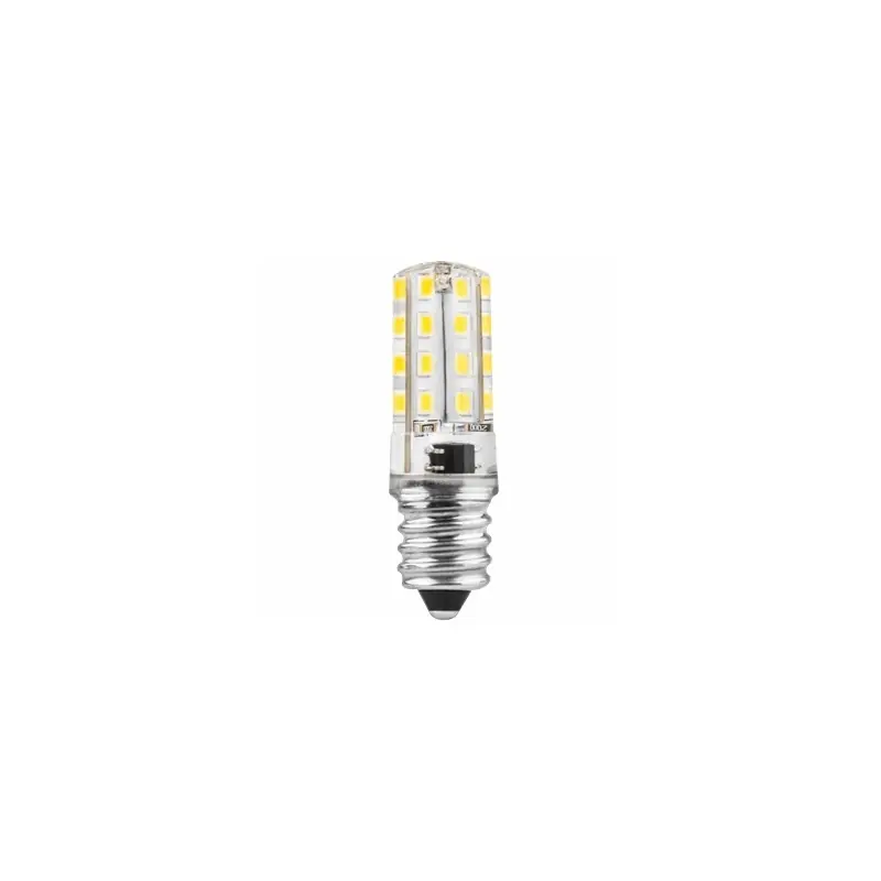 Bombilla led tubular e-14 3w 300 lumenes matel silicona - luz fria