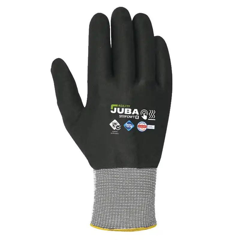 Guante nylon juba h5111fcnft agility negro talla 9 - Guantes de nitrilo,latex y vinilo