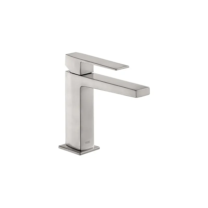Monomando lavabo tres exclusive slim maneta 160 mm acero 20210301ac - Griferia Slim-Tres