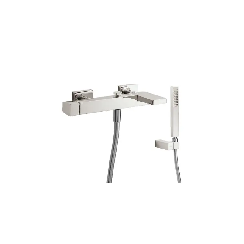 Monomando ducha y bañera slim tres mural 265mm acero 20217001ac - Griferia Slim-Tres