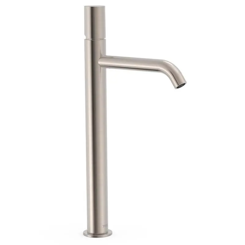 Monomando lavabo tres study alto 405mm acero 26130801ac - STUDY TRES monomando lavabo