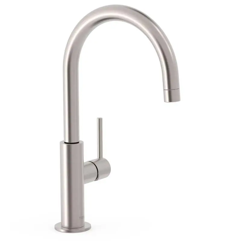 Monomando lavabo tres study alto con maneta lateral 324mm acero 26290402ac - STUDY TRES monomando lavabo curvo