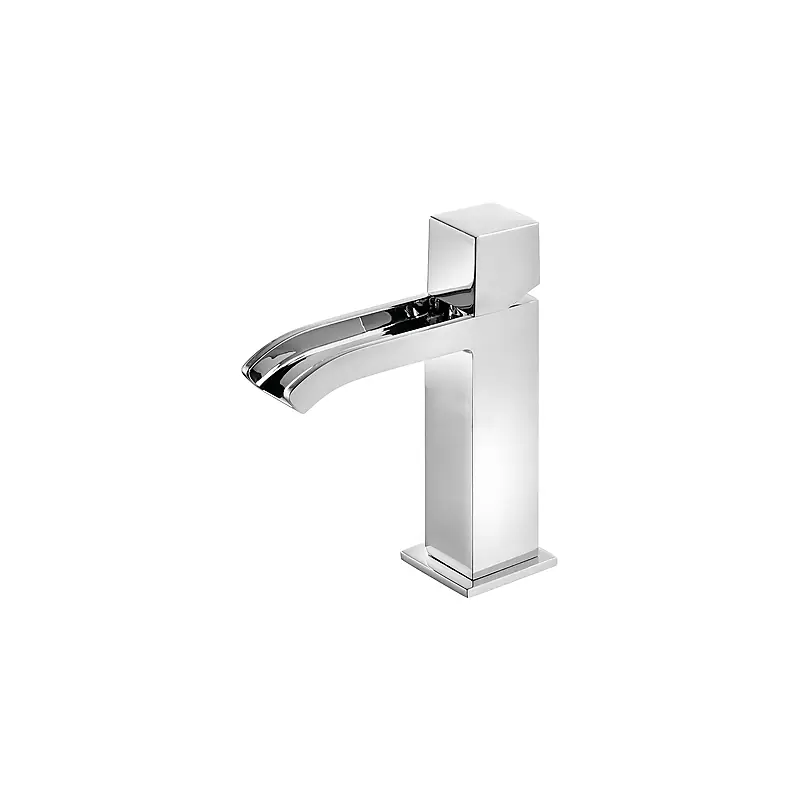 Monomando lavabo tres cuadro caÑo cascada libre volante 006.110.02d con desagÜe automatico - Grifería Cuadro Tres