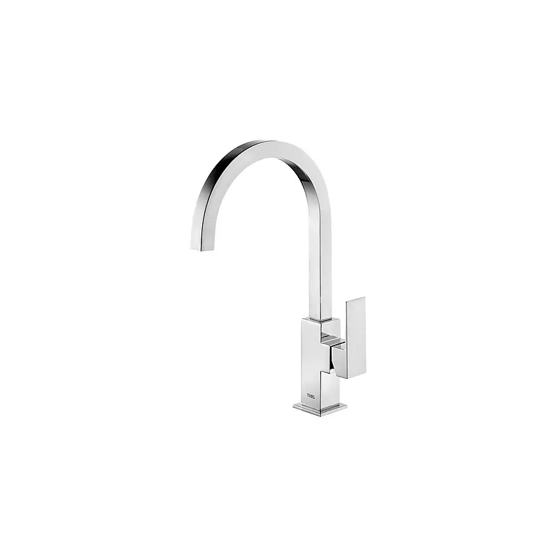 Monomando lavabo tres cuadro curvo maneta 368 mm 1.06.607 - Grifería Cuadro Tres