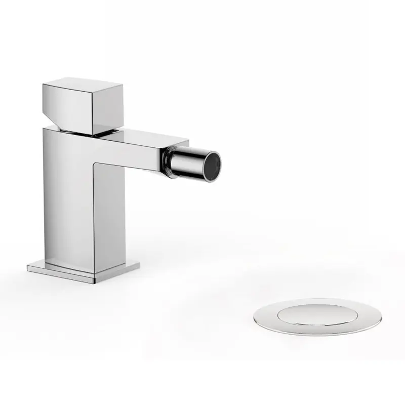 Monomando bide tres exclusive slim volante cromo 202.120.02.d con desagÜe automatico - Griferia Slim-Tres