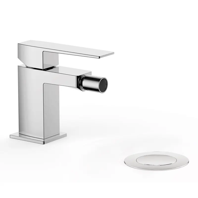Monomando bide tres exclusive slim maneta cromo 202.120.01.d con desagÜe automatico - Griferia Slim-Tres
