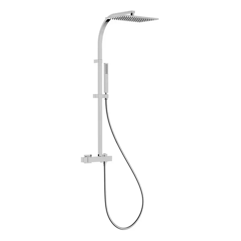 Conjunto monomando ducha slim tres mural 1020mm cromo 20219101 - Griferia Slim-Tres