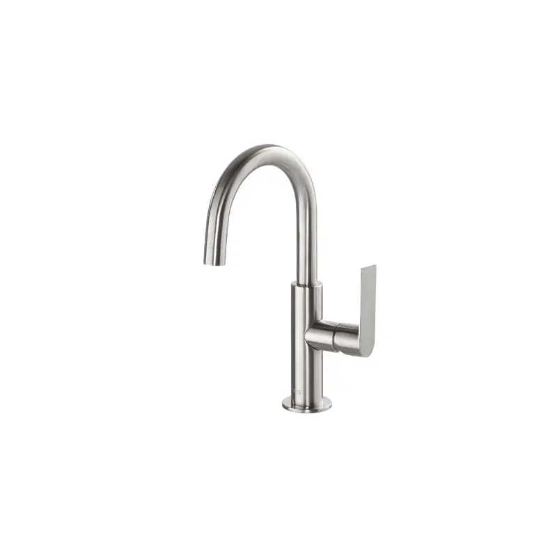 Monomando lavabo tres exclusive loft colors caño curvo 275mm acero 20020504ac - Griferia Loft-Tres