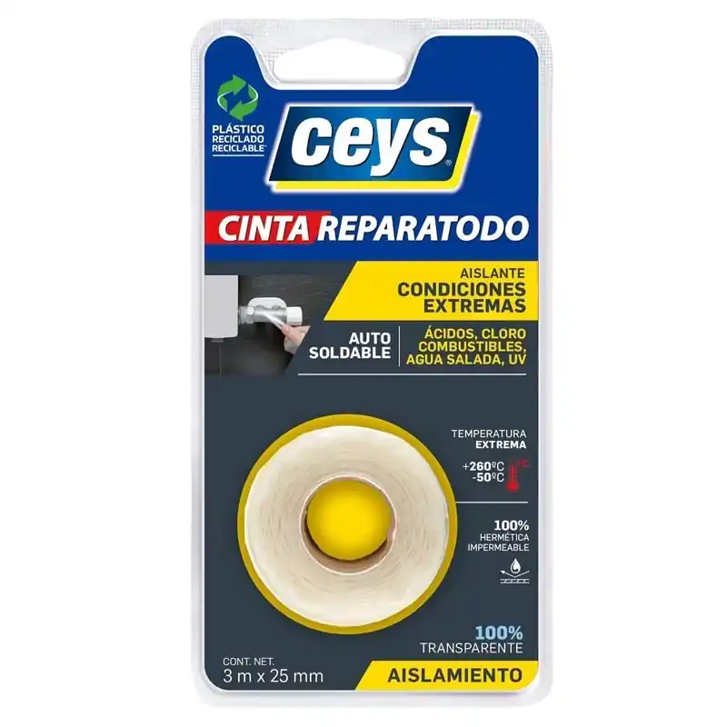 Cinta reparatodo ceys transparente 25mmx3m - Pegamento de contacto