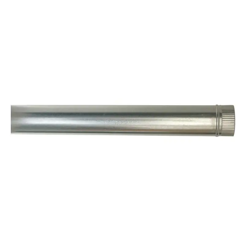 Tubo chimenea fr llave liso galvanizado 1m 110mm - Accesorios para estufas de leña