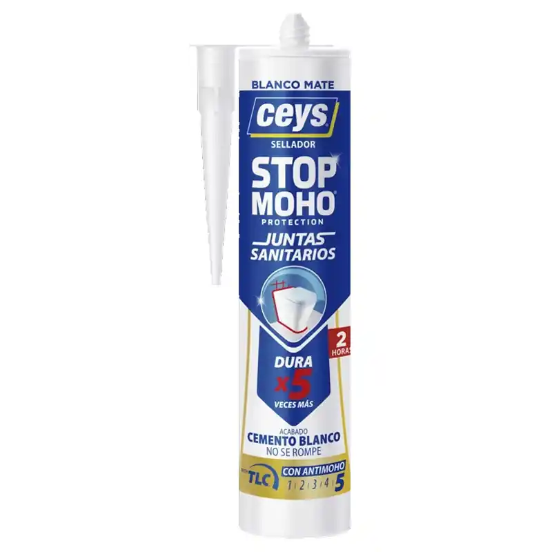 Sellador ceys juntas sanitarios 290ml blanco 6111 - Siliconas y masillas