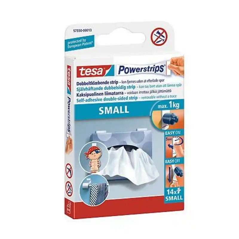 Tira powerstrips tesa pequeÑa blanca - Cinta doble cara