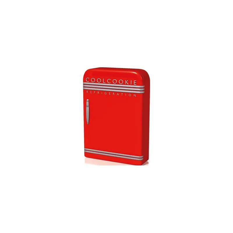 Caja metalica nevera retro roja - Regalos, gadgets