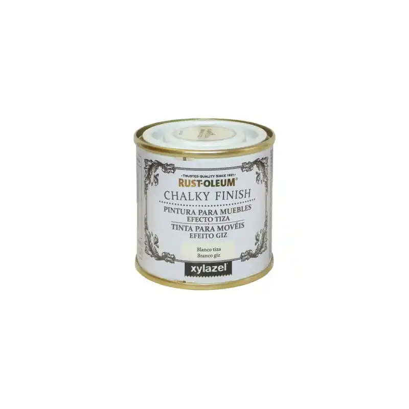 Pintura efecto tiza chalky xylazel 125 ml blanco antiguo - Pintura a la tiza