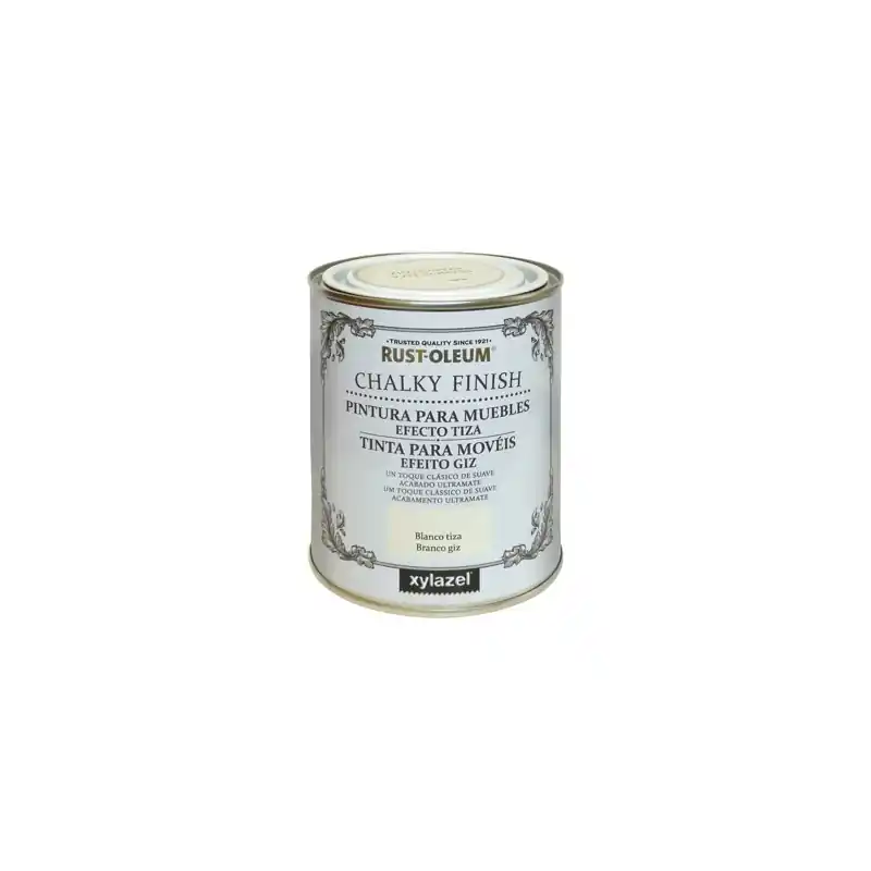 Pintura efecto tiza chalky xylazel 750ml blanco antiguo - Pintura a la tiza