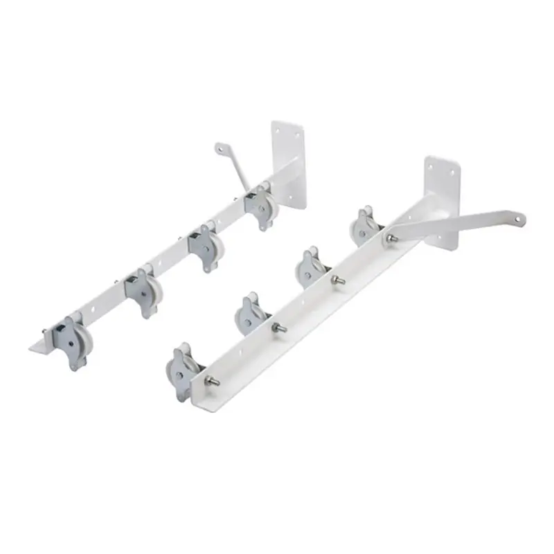 Tendedero pared sauvic plastificado 8 poleas - Tendedero extensible