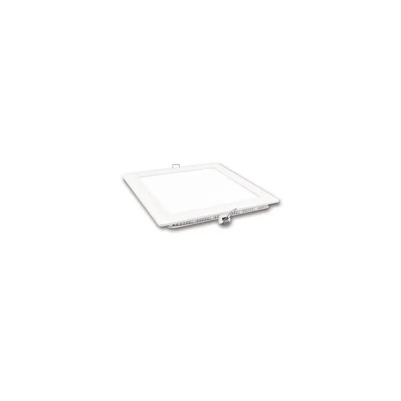 Downlight led matel18w cuadrado blanco luz calida 2700k 1600lm ø225 mm
