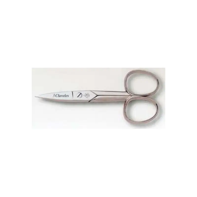 Tijeras para uñas curva niquel 3 claveles 4 - Tijeras manicura