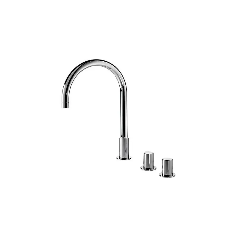Bimando lavabo repisa tres exclusive study 373mm cromado 06110501 - STUDY TRES monomando repisa lavabo