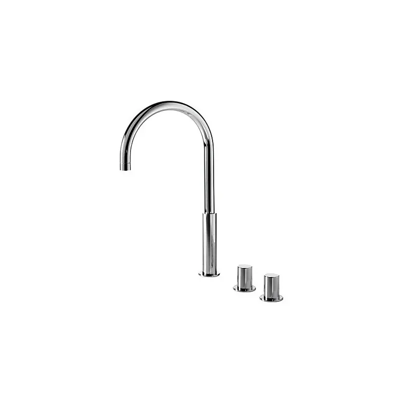 Bimando lavabo repisa tres exclusive study 453mm cromo 06110502 - STUDY TRES monomando repisa lavabo