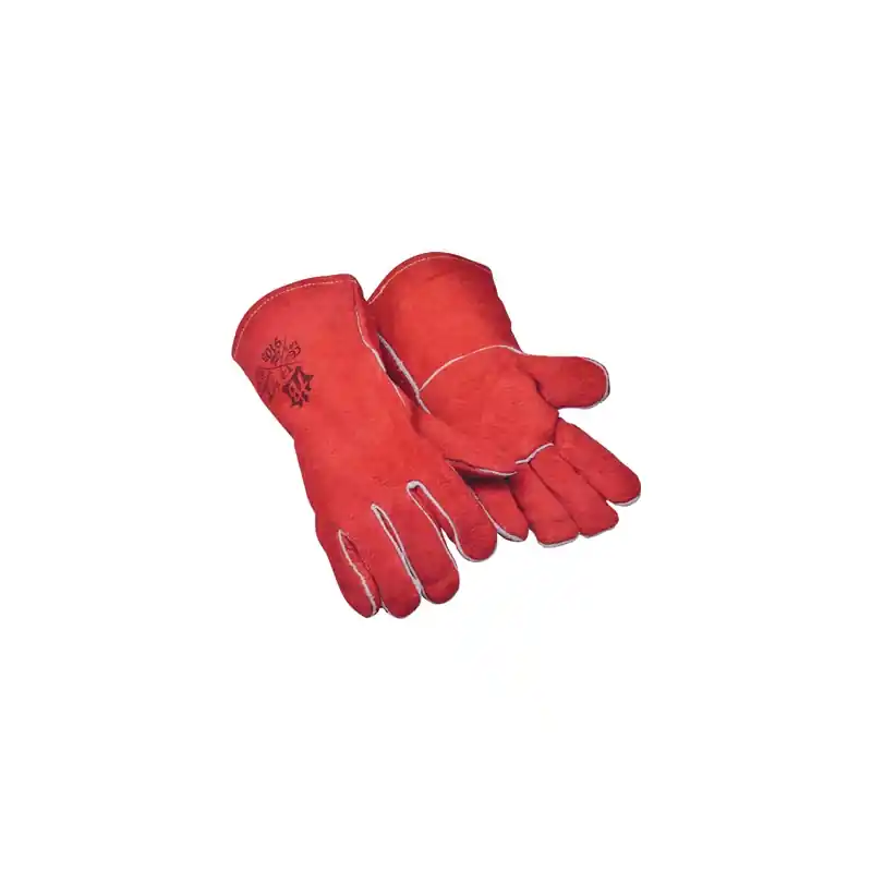 Guante vacuno soldador rojo tomas bodero talla Única - Guantes de de cuero