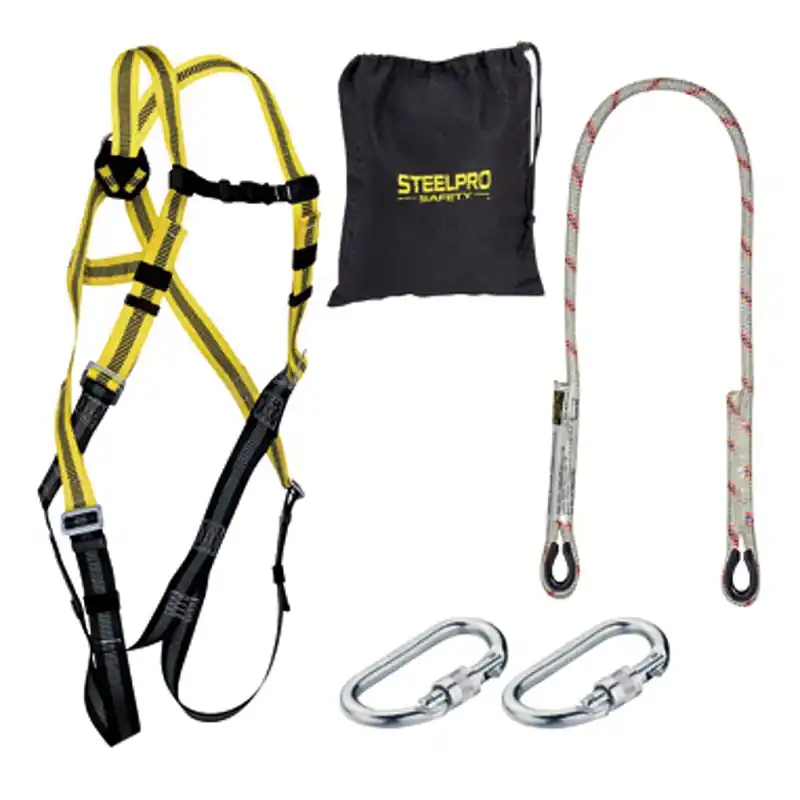 Arnes anticaidas steelpro steelsafe mas 2 mosquetones kit restriccion - Arnés