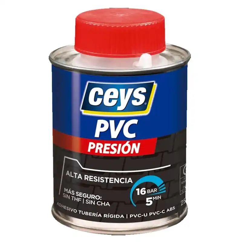 Adhesivo pvc ceys presion para tuberias rigidas 250ml - Pegamento para PVC