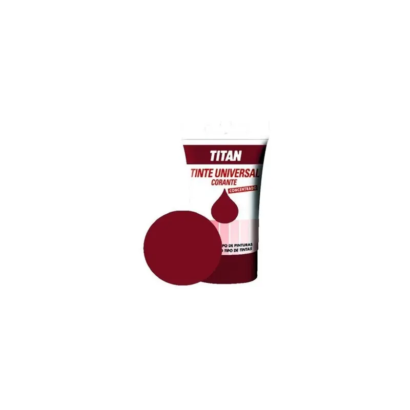 Tinte universal 50ml titan rojo oxido - Tinte para pintura
