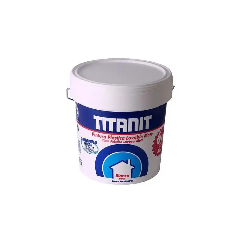 Pintura plastica titanit 4 litros lavable mate blanca - Pintura plastica interior