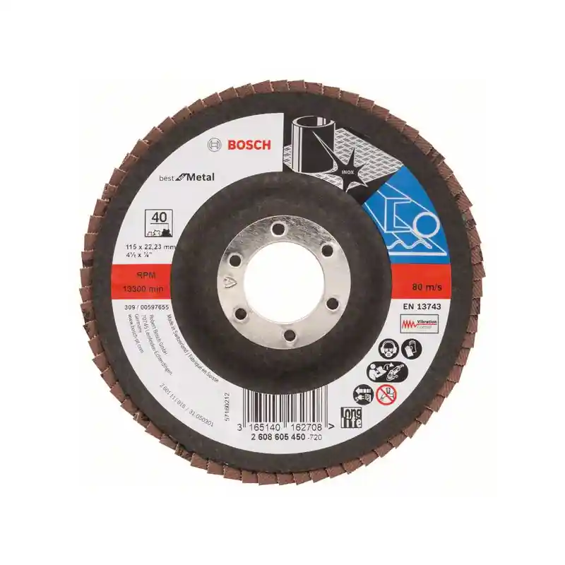 Disco de laminas bosch x571-125mm grano 80