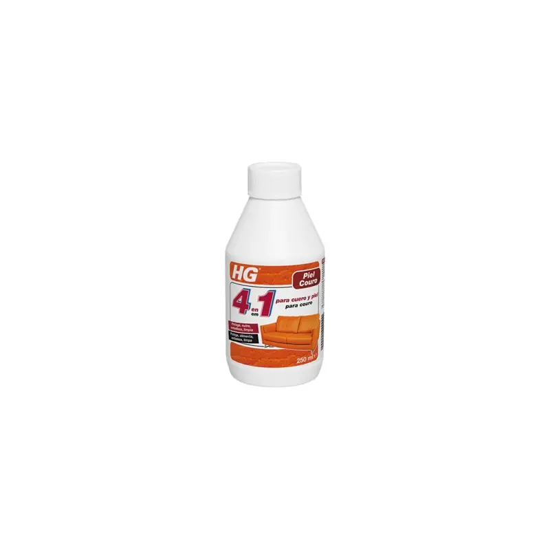 Limpiador para piel y cuero hg 4 en 1 250ml