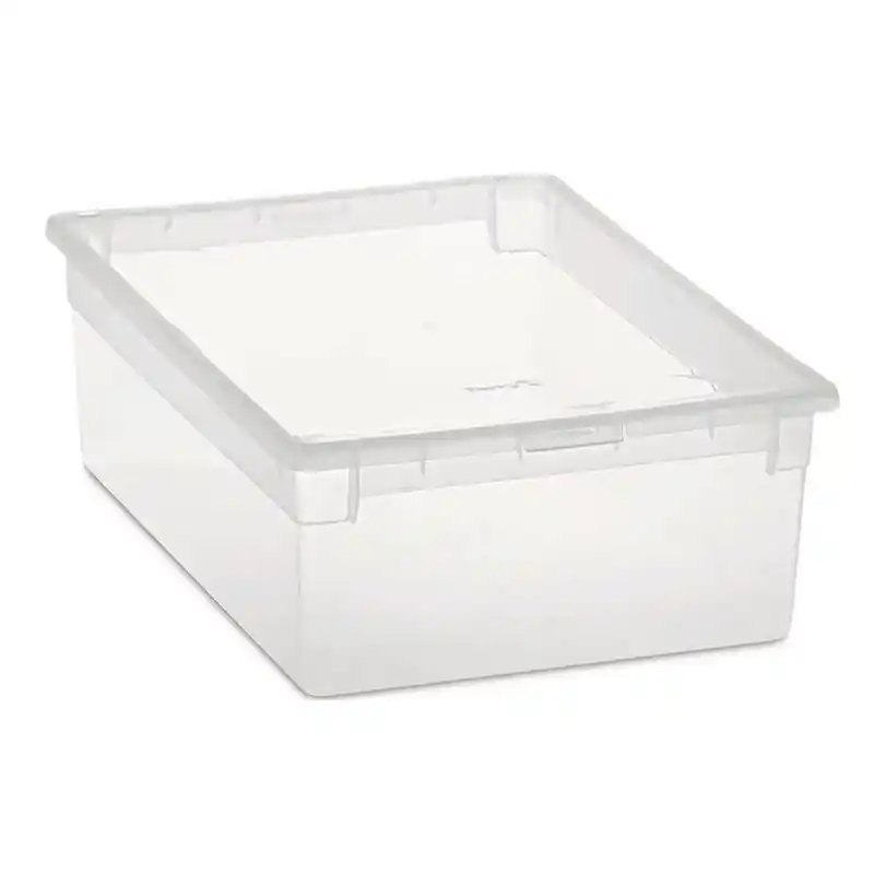 Caja organizadora multiuso terry light box transparente 12l - Cajas organizadoras