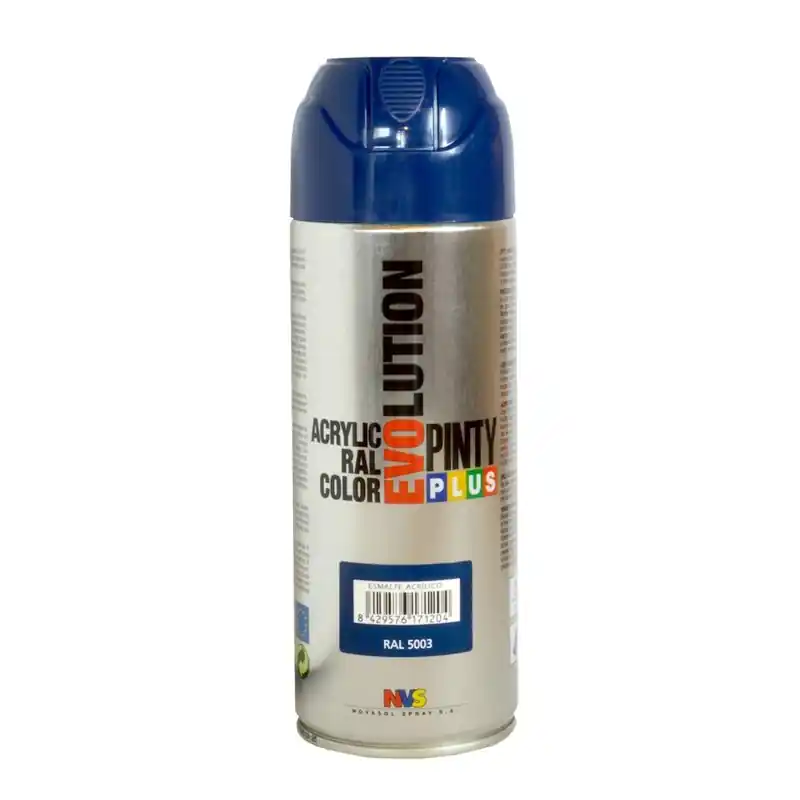 Pintura spray acrilica pintyplus azul oscuro brillo 520 cc ral 5003 - Pintura en spray