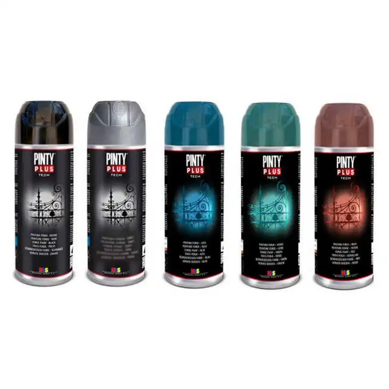 Pintura spray pintyplus efecto forja gris 520 cc - Pintura en spray