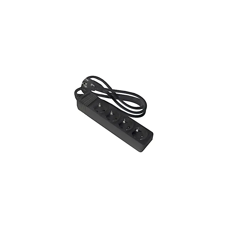 Base onlex negra 4 tomas cable 1,5 mt - Regletas de enchufes