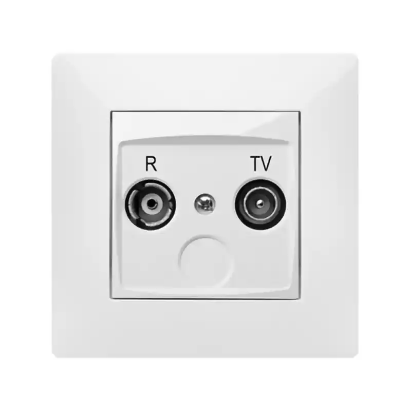 Toma famatel r tv habitat15 blanco - Mecanismos Simon
