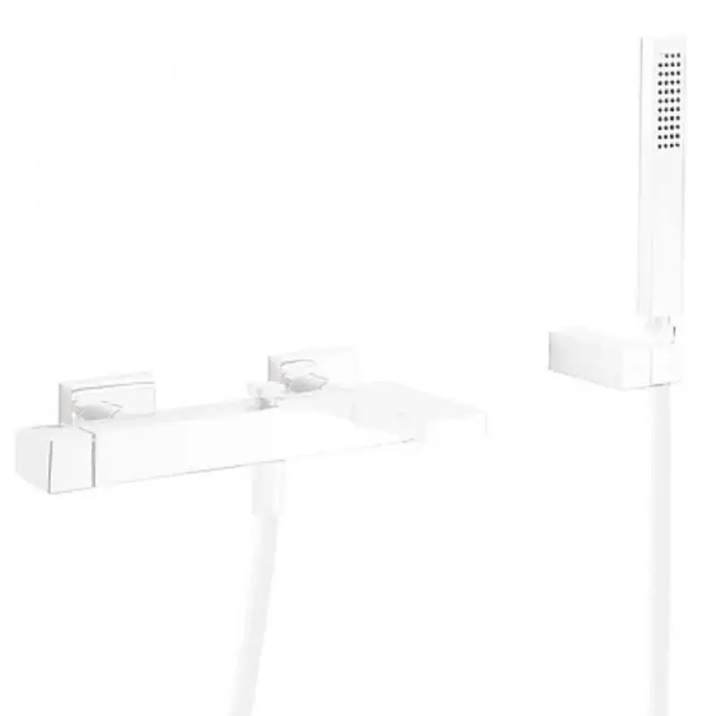 Monomando ducha y bañera slim tres mural 265mm blanco mate 20217001bm - Griferia Slim-Tres