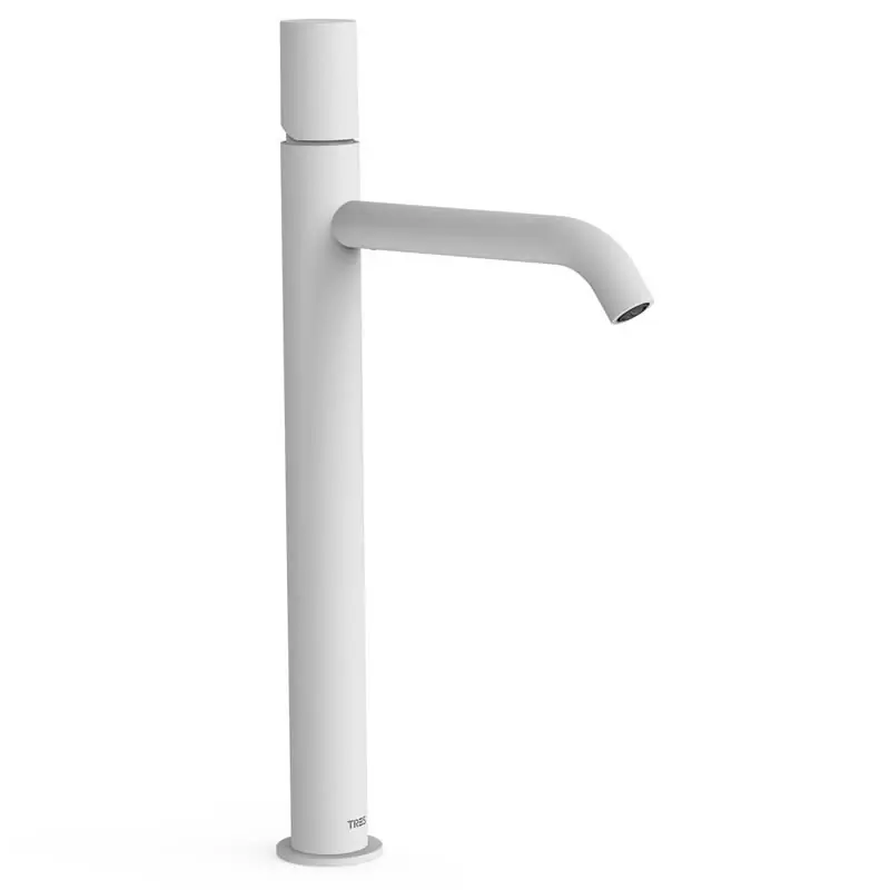 Monomando lavabo tres study alto 405mm blanco mate 26130801bm - STUDY TRES monomando lavabo