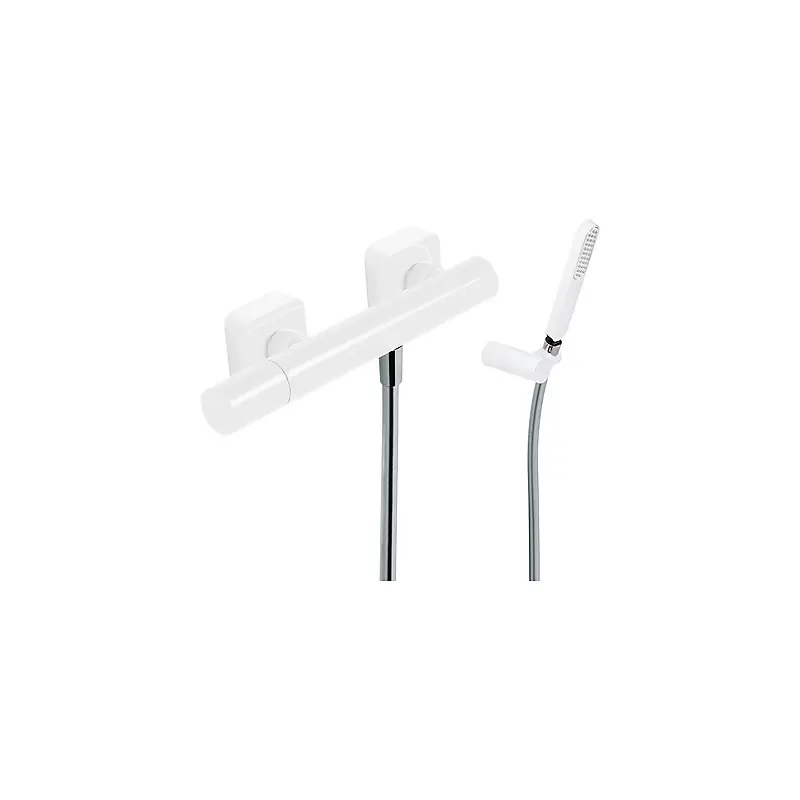 Monomando ducha tres loft mural 292mm blanco mate 20016701bm - Griferia Loft-Tres