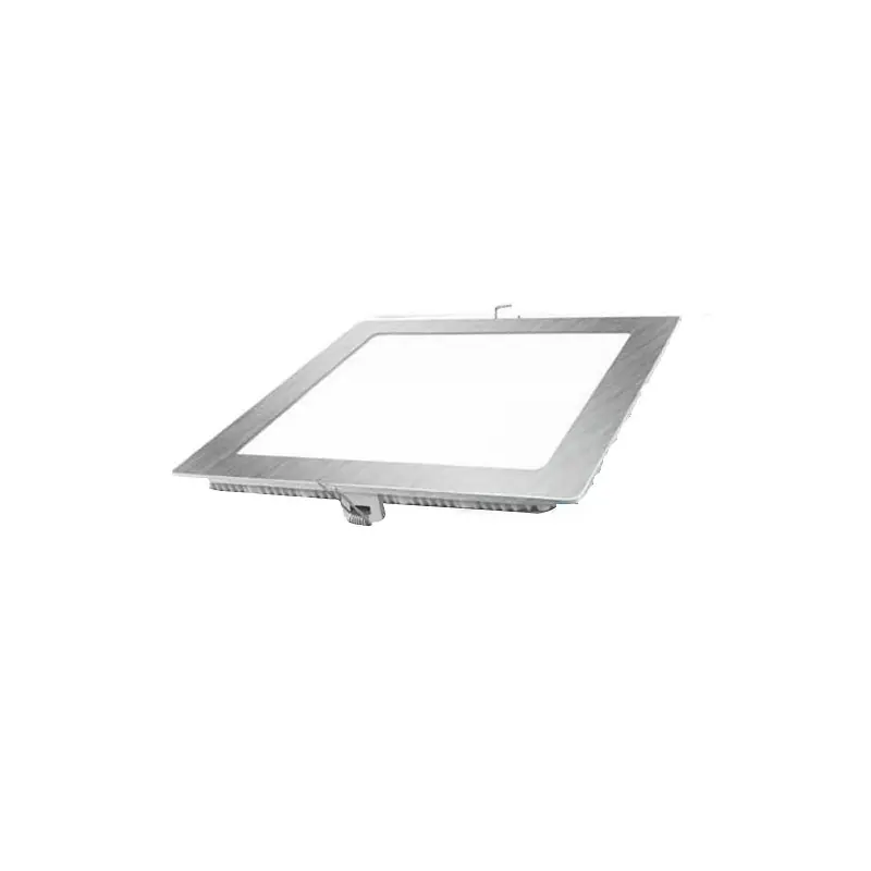 Downlight led matel18w cuadrado plata 18w luz neutra 4200k 1780lm 225 mm