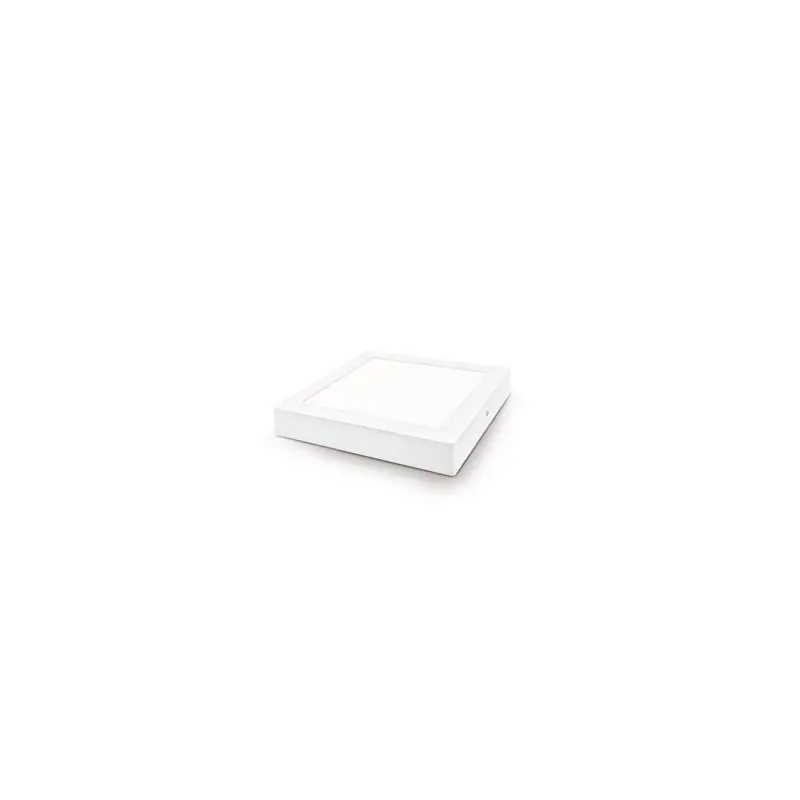 Downlight led matel24w superficie cuadrado blanco luz natural 4000k 2300lm 300 mm