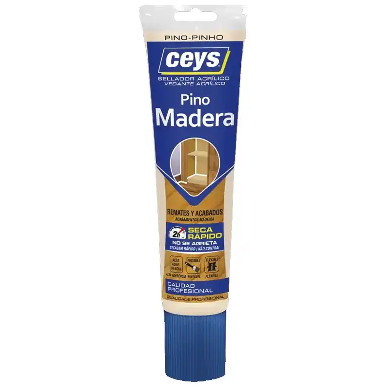 Sellador acrilico madera ceys 125ml pino - Siliconas y masillas