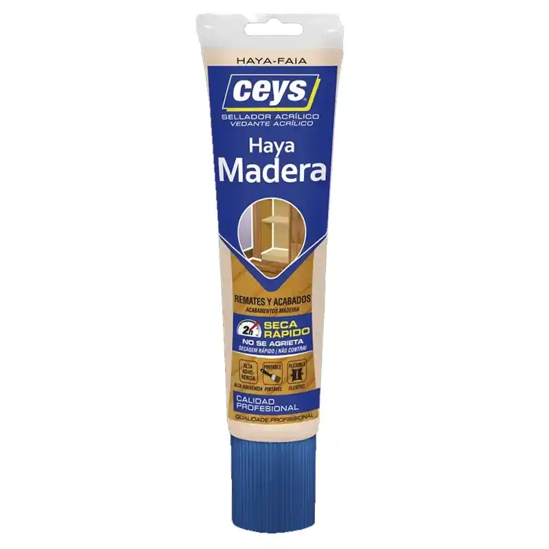 Sellador acrilico madera ceys 125ml haya - Siliconas y masillas